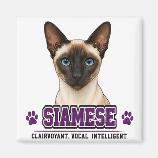 Imán 🐾 Orgullo de la familia propietaria de gatos siam