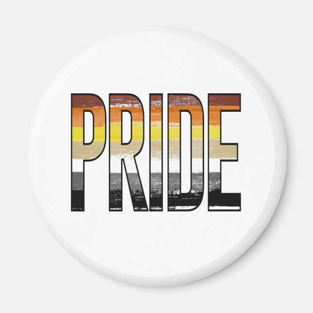 Imán Orgullo de Oso Palabra (Frente)