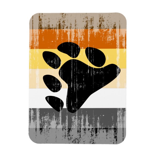 Imán Orgullo de oso vintage (Vertical)