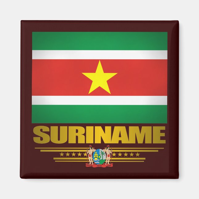 Imán "Orgullo de Surinam" (Frente)