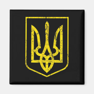 Imán Orgullo de Ucrania Bandera de Ucrania Escudo de Ar