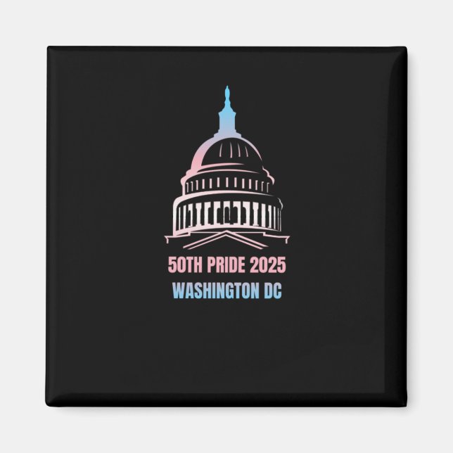 Imán Orgullo De Washington Dc 2025 (Frente)
