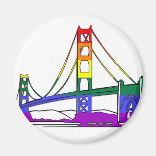 Imán Orgullo del arco iris de puente Golden Gate