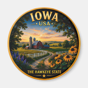 Imán Orgullo del campo de Iowa Hawkeye State 🌻