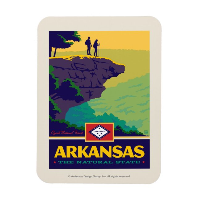 Imán Orgullo del Estado | Arkansas (Vertical)