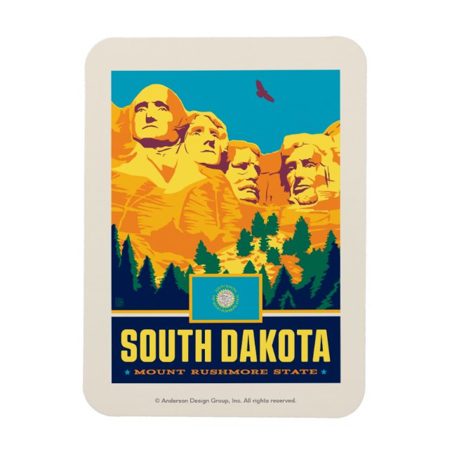 Imán Orgullo del Estado | Dakota del Sur (Vertical)