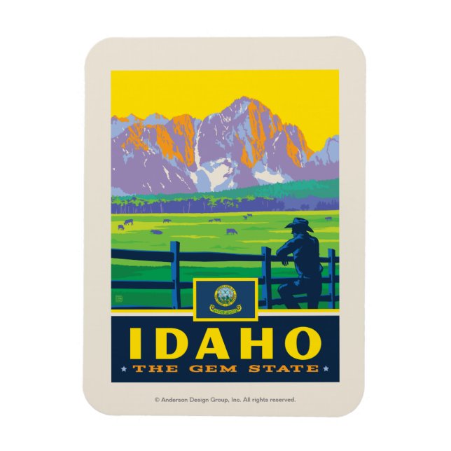 Imán Orgullo del Estado | Idaho (Vertical)