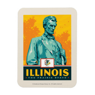 Imán Orgullo del Estado   Illinois