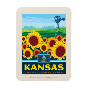 Imán Orgullo del Estado   Kansas