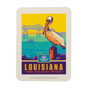 Imán Orgullo del Estado   Luisiana