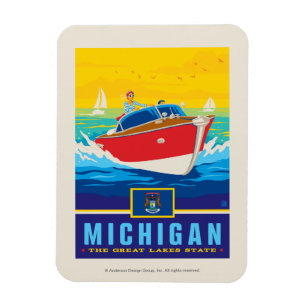 Imán Orgullo del Estado   Michigan