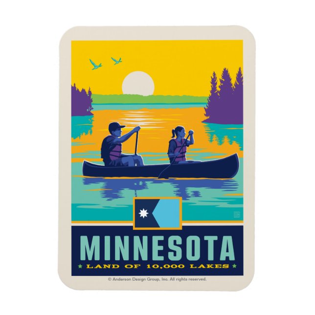 Imán Orgullo del Estado | Minnesota (Vertical)