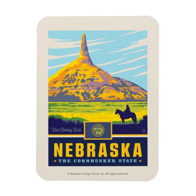 Imán Orgullo del Estado | Nebraska (Vertical)