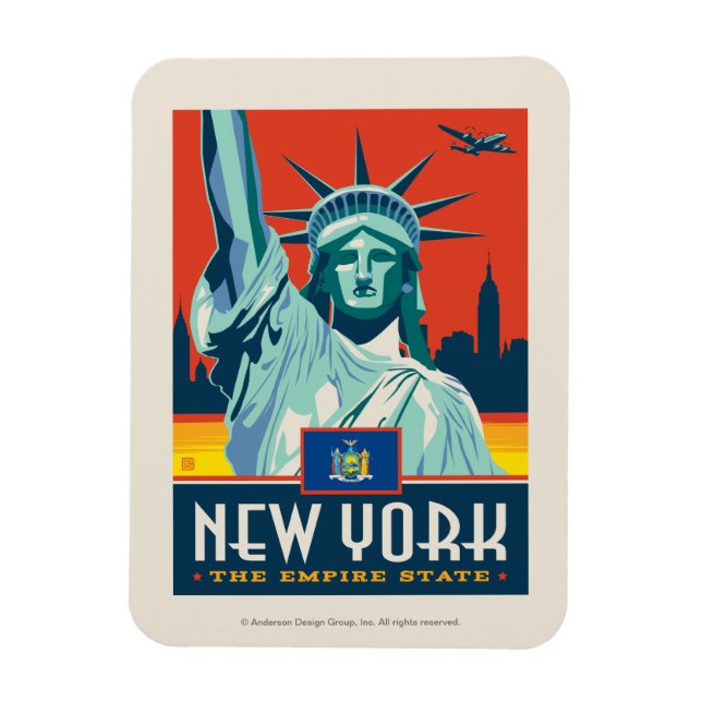 Imán Orgullo del Estado | Nueva York (Vertical)