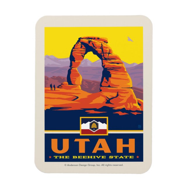 Imán Orgullo del Estado | Utah (Vertical)