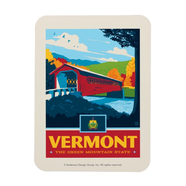 Imán Orgullo del Estado | Vermont (Vertical)