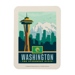 Imán Orgullo del Estado   Washington