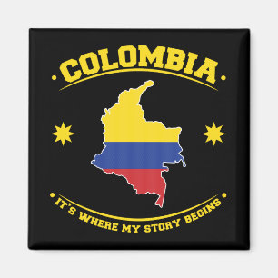 Imán Orgullo del patrimonio de la bandera colombiana de