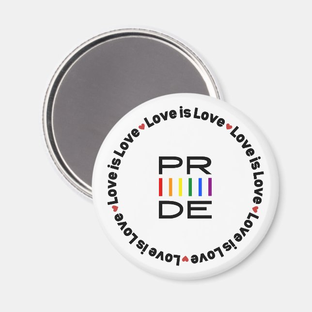 Imán Orgullo El amor es amor Lgbtq+ (Anverso/Reverso)