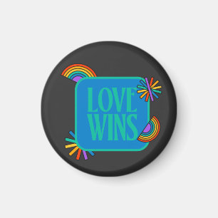 Imán Orgullo- el amor gana. Gay rainbow lgbtq