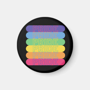 Imán Orgullo en colores arcoiris