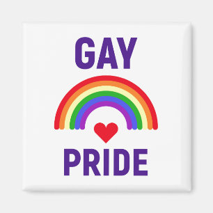 Imán Orgullo gay Corazón y arco iris