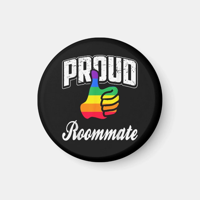Imán Orgullo gay de compañero de cuarto (Frente)