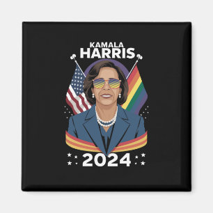 Imán Orgullo Gay Kamala Harris 2024 Vicepresidenta LGBT