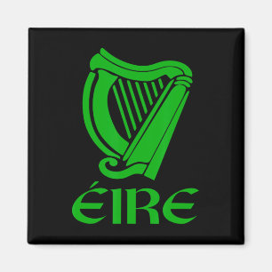 Imán Orgullo irlandés Irlanda Eire Eireann Arpa gaélica