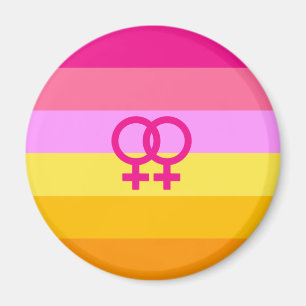 Imán Orgullo Lesbiana Dawn Pride Mujeres que Aman a Muj