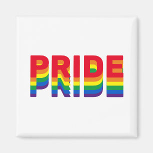 Imán Orgullo lgbt lgbtq queer colores retro arcoiris ga