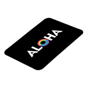 Imán Orgullo LGBTQ Isla del Arcoíris Aloha Hawái