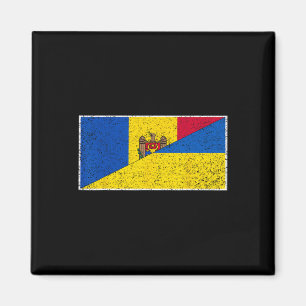 Imán Orgullo nacional bandera de Moldavia Ucrania molda