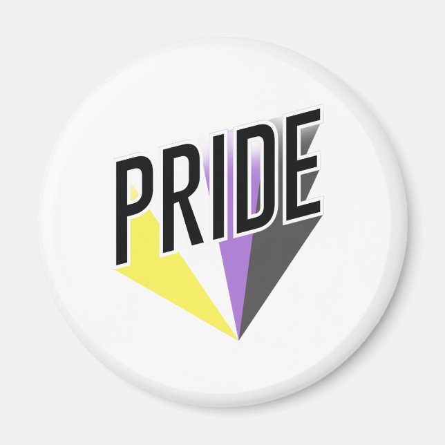 Imán Orgullo No Binario Explosión (Frente)