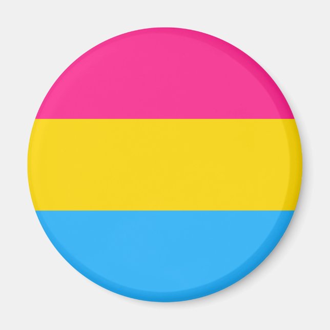 Imán Orgullo Pansexual (Bandera Pan) (Frente)