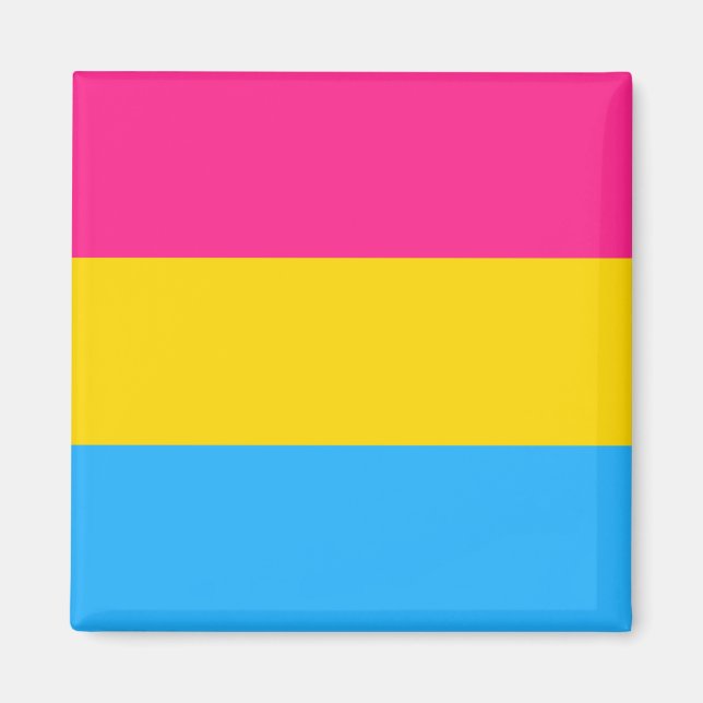 Imán Orgullo Pansexual (Bandera Pan) (Frente)