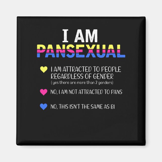 Imán Orgullo Pansexual Derechos LGBT Igualitarios (Frente)