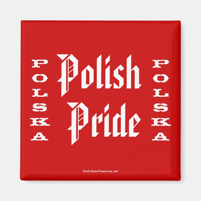 Imán Orgullo polaco Polska (Frente)