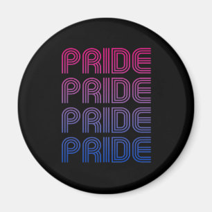 Imán Orgullo Retro Bisexual