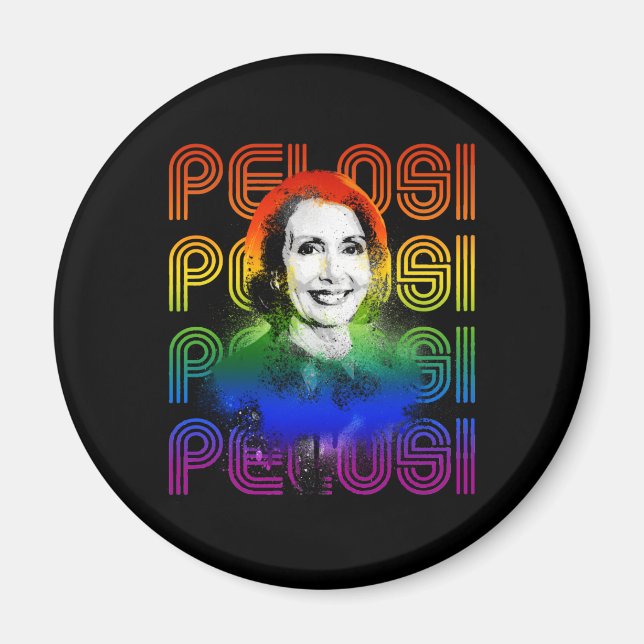 Imán Orgullo retro pelosi (Frente)