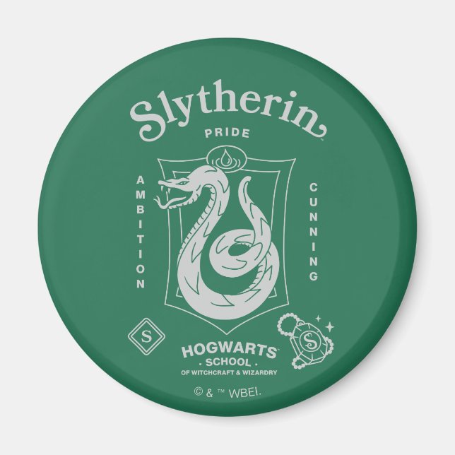 Imán Orgullo SLYTHERIN™ Ambición Astucia Cresta (Frente)