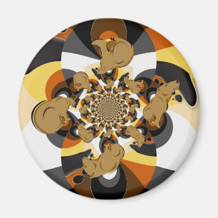 Imán Orgullo Swirly del oso