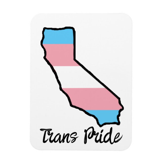 Imán Orgullo Trans de California (Vertical)