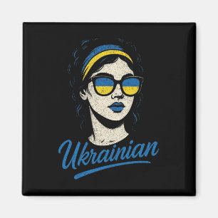 Imán Orgullo ucraniano Cultura Dama Mujeres