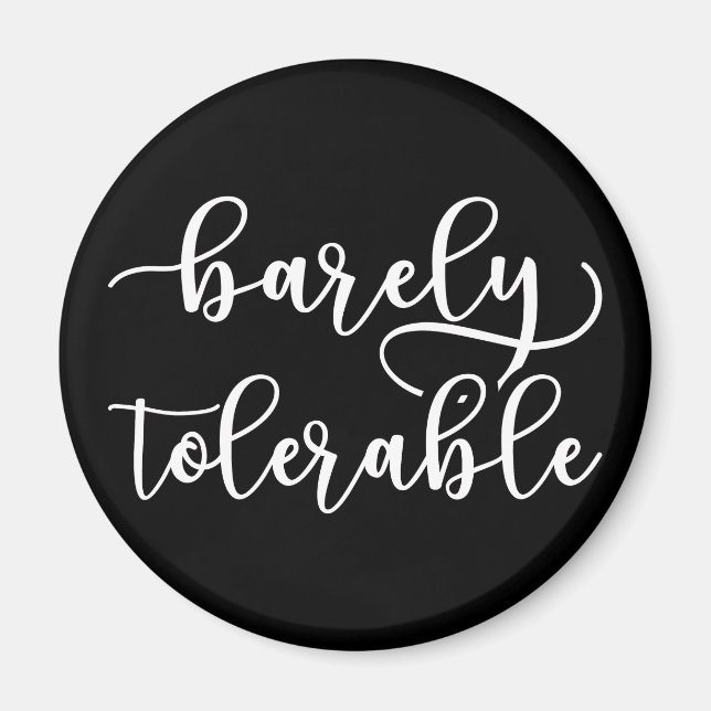 Imán Orgullo Y Prejuicio - Apenas Tolerable (Frente)