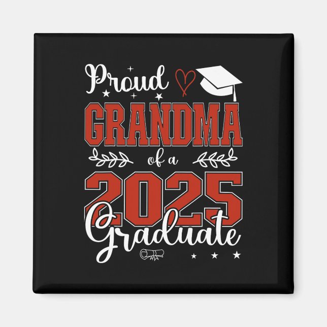 Imán Orgullosa Abuela De Graduada De Un Cl De 2025 (Frente)