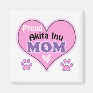 Imán Orgullosa Akita Inu mamá