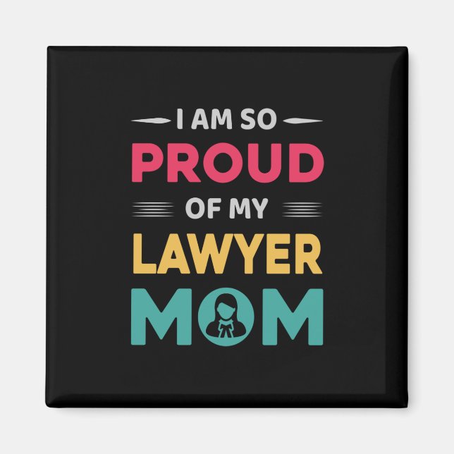 Imán Orgullosa De Mi Madre Abogada (Frente)