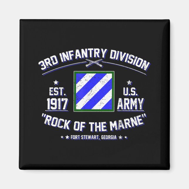 Imán Orgullosa División De Infantería Rock Of Marne Us  (Frente)