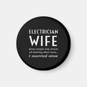 Imán Orgullosa Esposa Electricista De Una Cita Electric